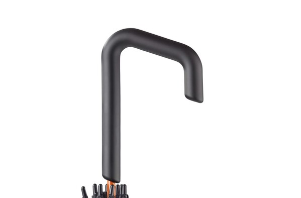 Dežnik Stick auto open, premer 106 cm - Črna / oranžna