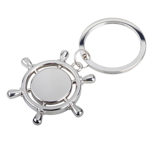 Steering Wheel metal keyring