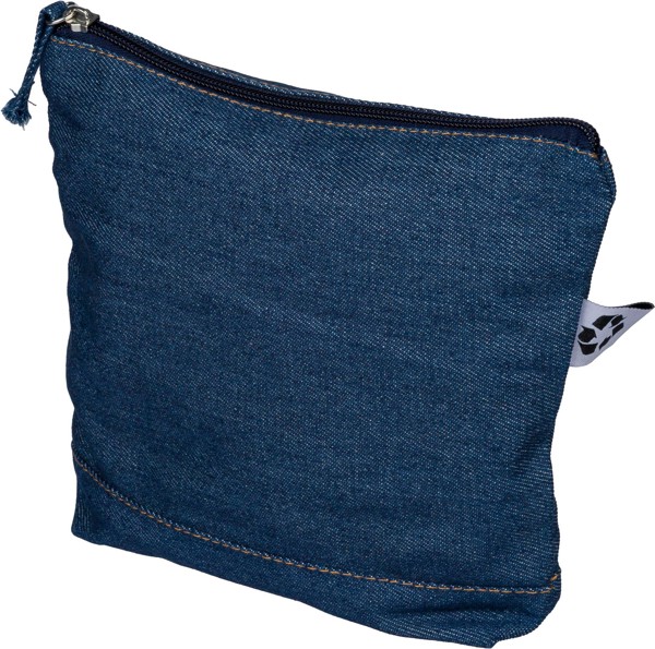 Recycled denim cosmetic bag Orin