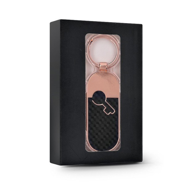 METAL KEYRING - Trefle argent / Trefle argent