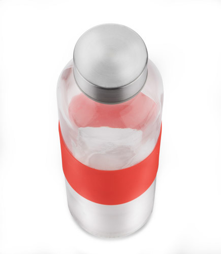 Butelka szklana GLASSI 510 ml - Czerwony