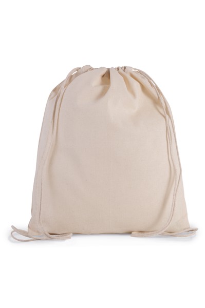 Organic Cotton Small Drawstring Bag - White