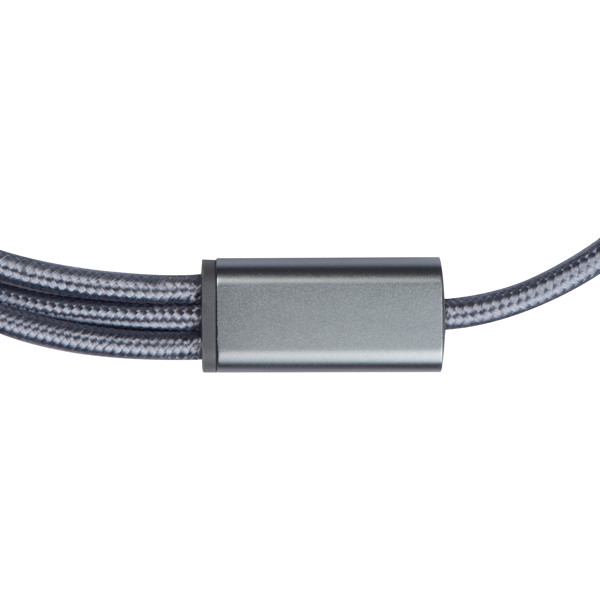 Extralong charging cable WINCENTY - Silvergrey
