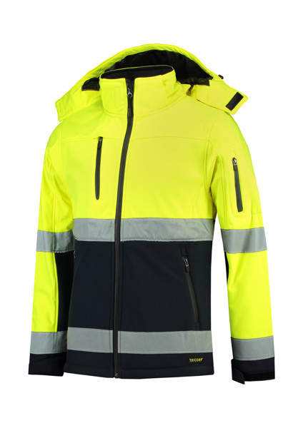 Softshellová bunda unisex Tricorp Bi-color EN ISO 20471 Softshell - Fluorescenčná Žltá / M