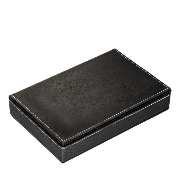Kit de cartes à jouer avec boîte SALAMINA - noir