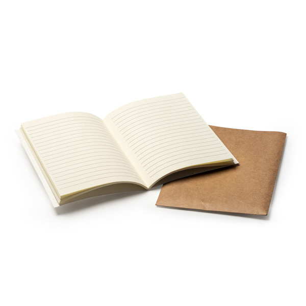 Libreta personalizada A6 de papel reciclado con semillas 40 hojas