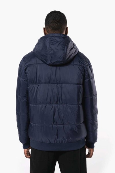 Unisex Recycled Ripstop Jacket With Hood - Black / 3XL