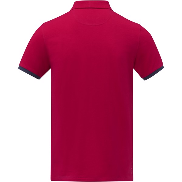 Polo Morgan da uomo bicolore a manica corta - Rosso / 3XL