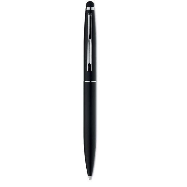 Twist type pen w stylus top Quim - Black