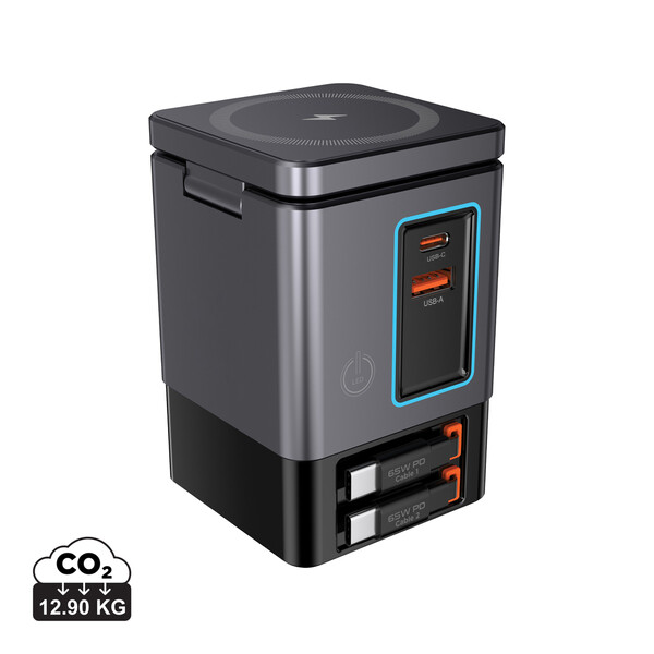 Urban Vitamin Sacramento 105W GAN charger+retractable cables