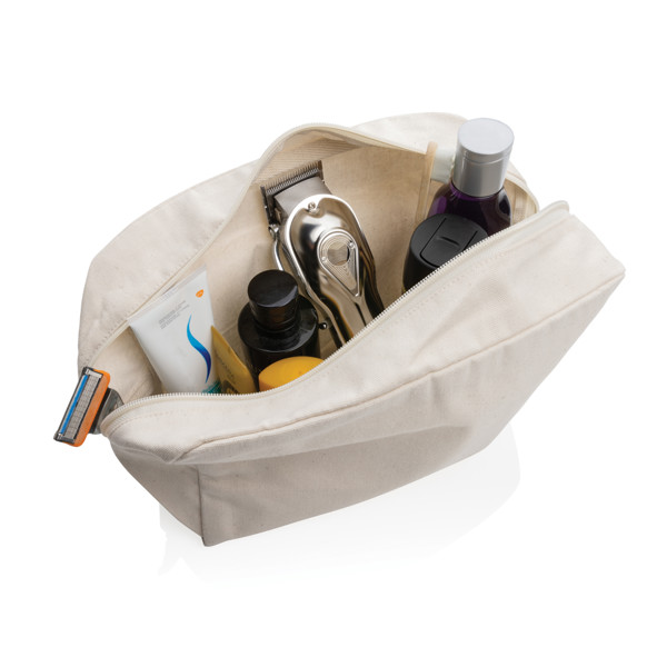 Impact Aware™ 285 gsm rcanvas toiletry bag undyed - Off White