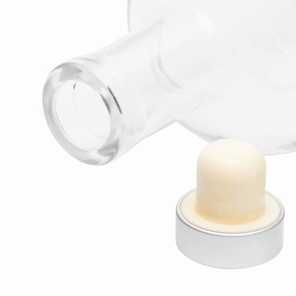 Glass Drinking Bottle Pearly