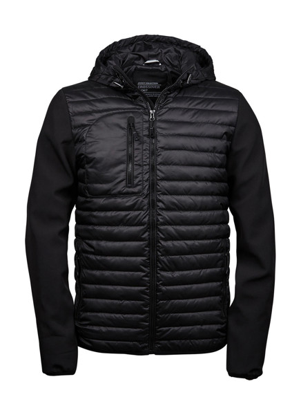 Hooded Crossover Jacket - Black / XL