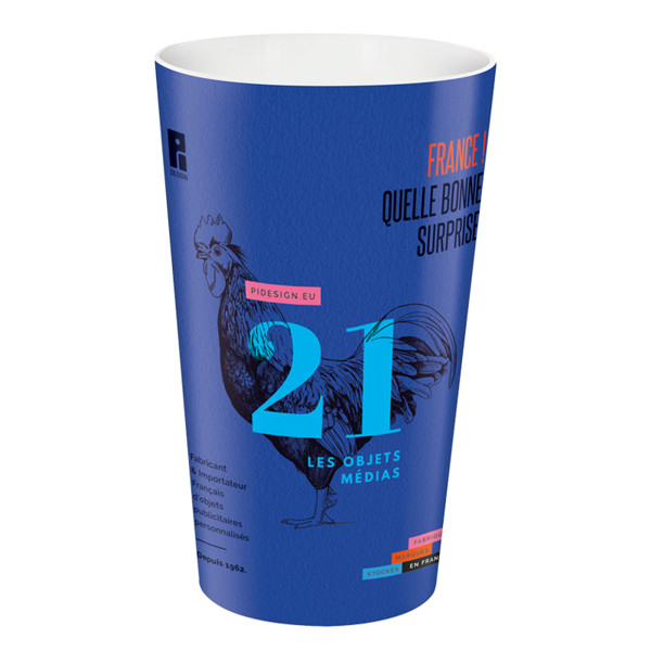 60 Cl stackable plastic cup Inmold - Commande / Translucide