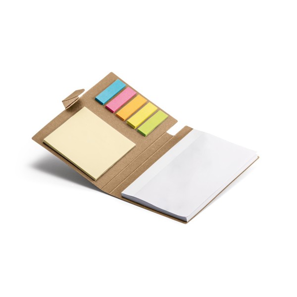 COOPER. Coloured sticky notepad with 6 sets - Black