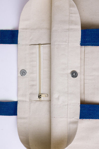 Beach Bag Lanikai - Dark Blue / Natural