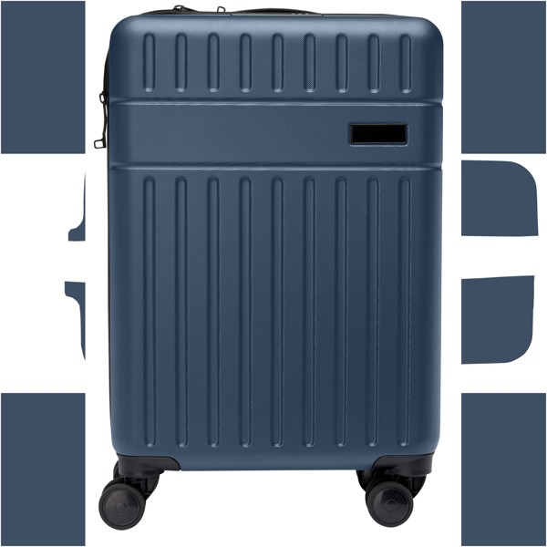 Valise cabine Rover de 20" et 40 L recyclée GRS - Bleu hale