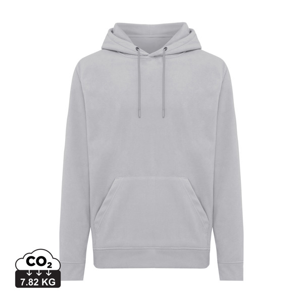 Iqoniq Trivor recycled polyester microfleece hoodie - Storm Grey / XXXL