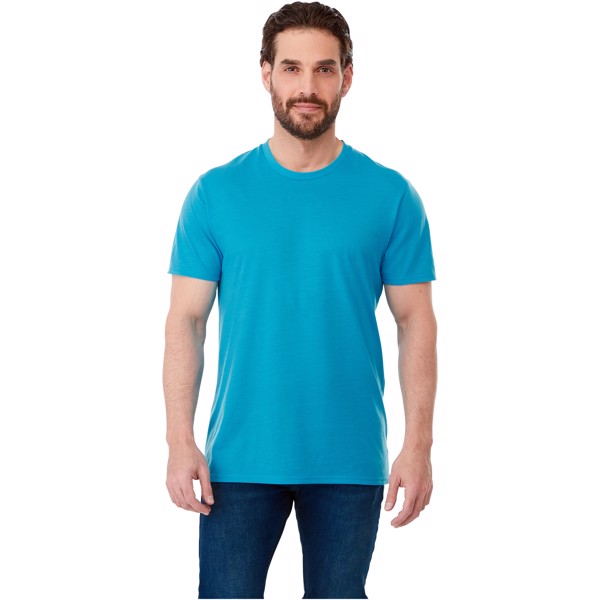 Camiseta de manga corta de material reciclado GRS de hombre "Jade" - Rojo / XL