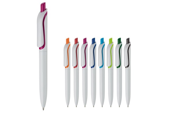Ball pen Click Shadow Made in Germany - White / Black