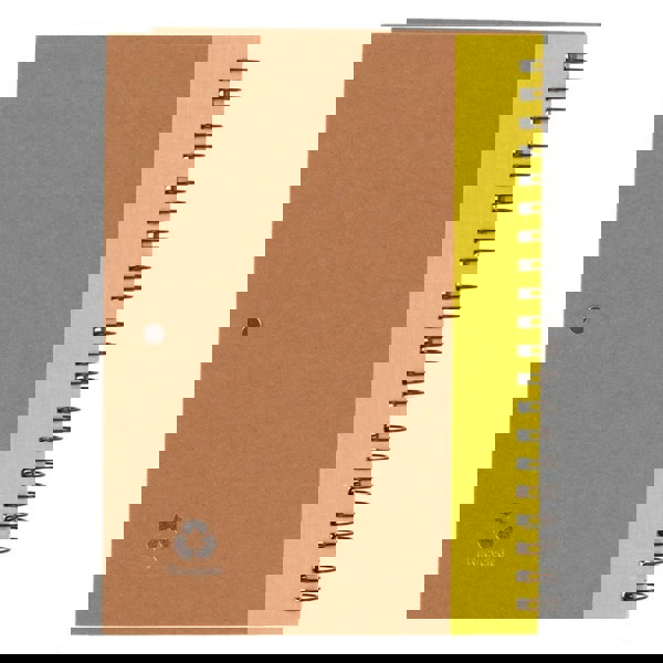 Notebook approx. A5 with ball pen - yellow