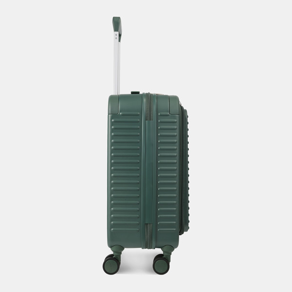 YUNO S FP | Troler cabină 55 cm + buzunar frontal + TSA - Hedgren - Duck Green
