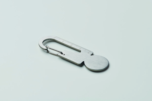Portachiavi con gettone multifu Multikey - Argento