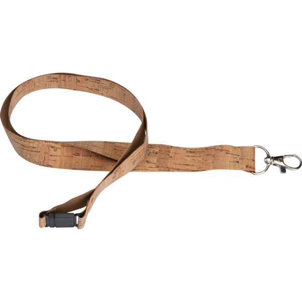 Cork lanyard TYLER - Beige