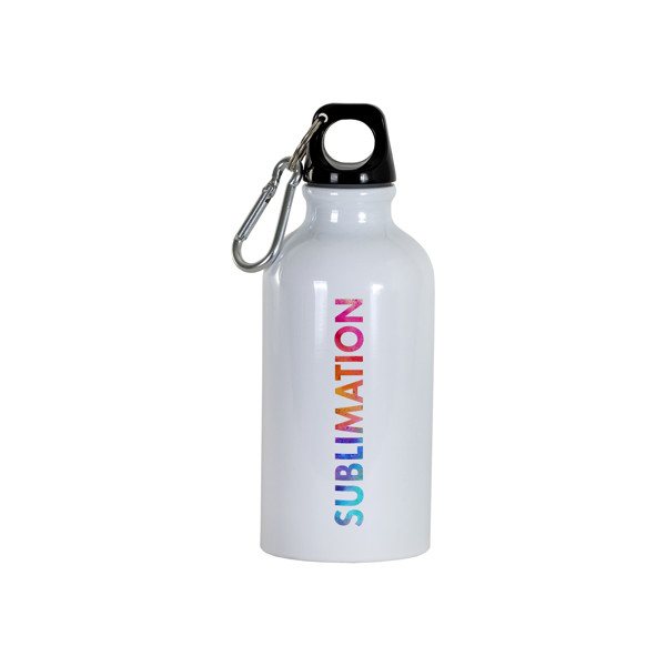 Sublimating Aluminum Bottle With Carabiner. 400Ml