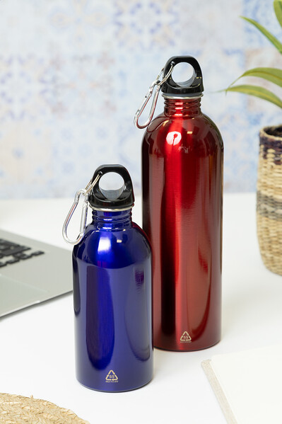 Bouteille en acier inoxydable recyclée Ressuto - Bleu
