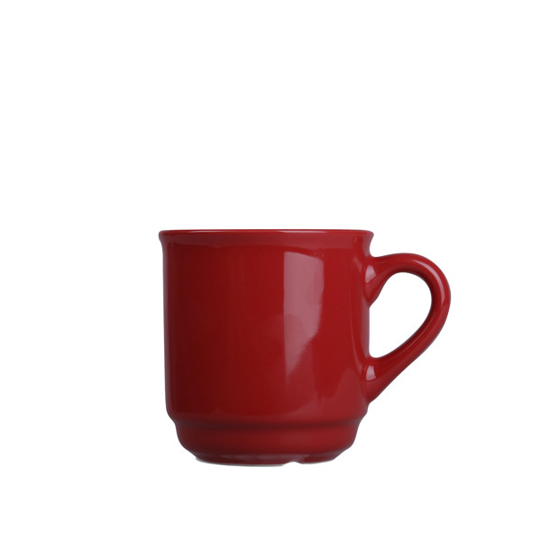 Keramična skodelica Claus Plus, 200 ml - Rdeča