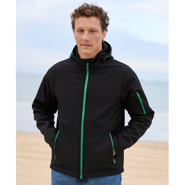 Veste softshell homme à capuche - DEEP NAVY / 3XL