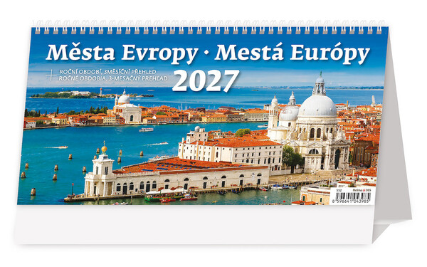 Plánovací stolní kalendář Města Evropy 2027