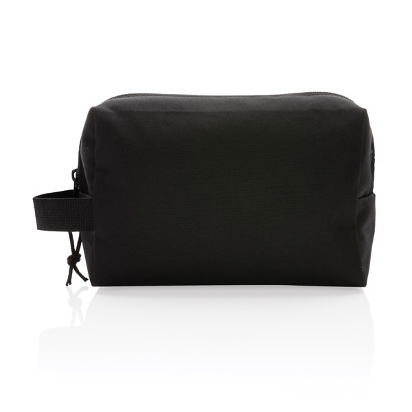 Impact Aware rPET toiletry bag, 300D, 21x13x8 cm - Black