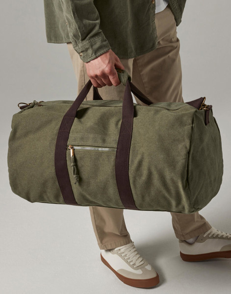Vintage Canvas Holdall - Vintage Light Grey / ONE SIZE