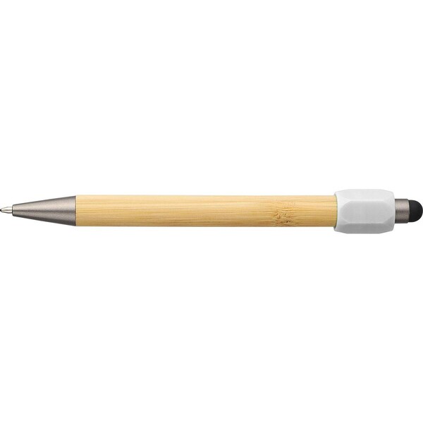 Bamboe balpen Fenn - wit