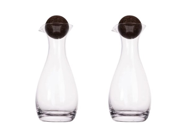 Sagaform Nature olie/eddike-karafler med korkpropper 2 stk. 300ml
