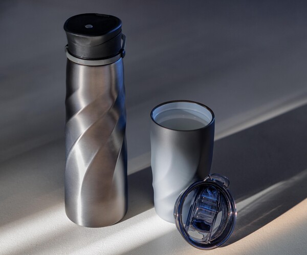 BrandCharger copo térmico Vortex Calix Ceramica | 400 ml - cinza chumbo