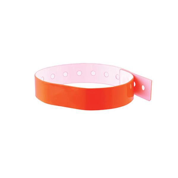 Bracelet D´Identification Inviolable Fluorescent En Vinyle