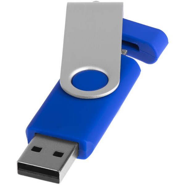 Clé USB rotative On The Go (OTG) - Bleu / 8GB