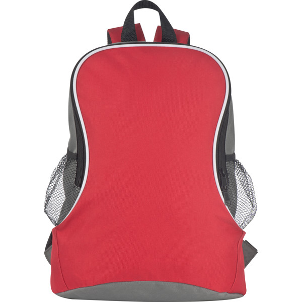 Backpack with side compartments CAMERON - Red