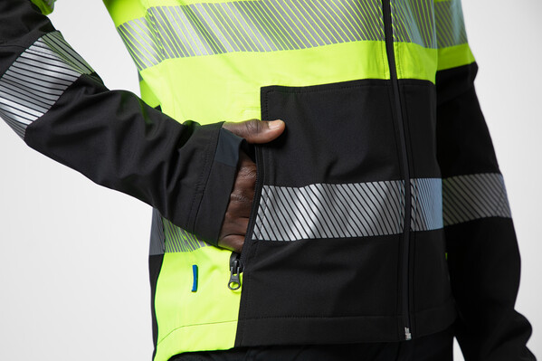 6442 WINDBREAKER Hi VIZ YELLOW/BLACK 3XL
