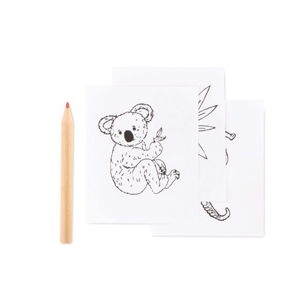Set za barvanje Little Vangogh, les, 20 listov