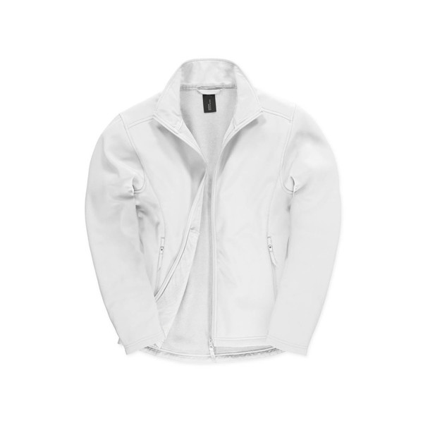 Veste B&C Id.701 Softshell Men 300G - 96% Polyester/ 4% Élasthanne - Blanche / L