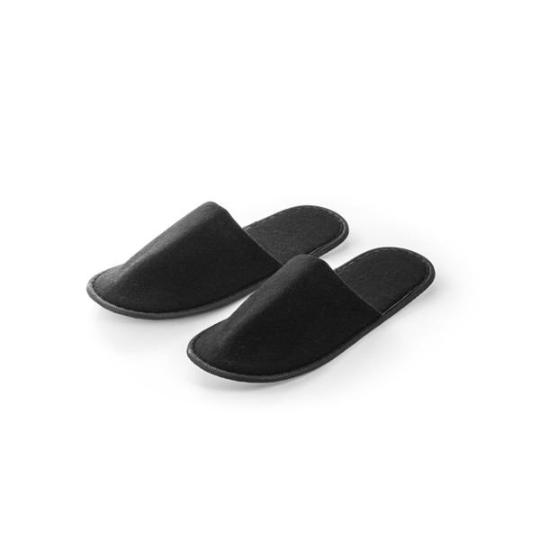 DANES. Unisex pantofle z polyesteru - Černá