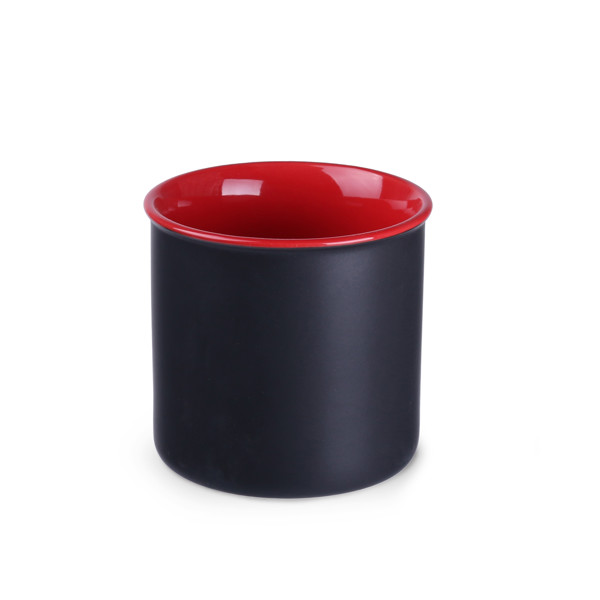 Loft Supreme ceramic mug, 340g - Black / Red
