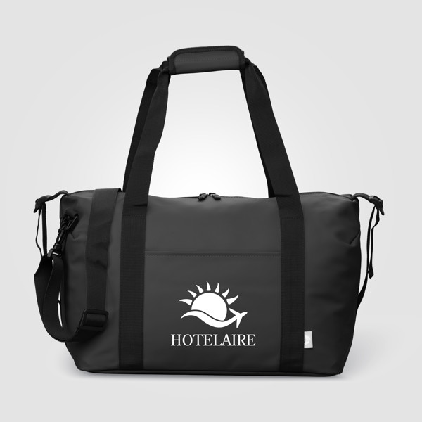 Malmö Recycled Travel Duffel Bag - 30L - Black / Silkscreen