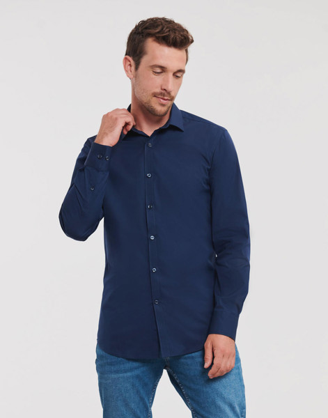 Men'sLS Ultimate Stretch Shirt - White / XL
