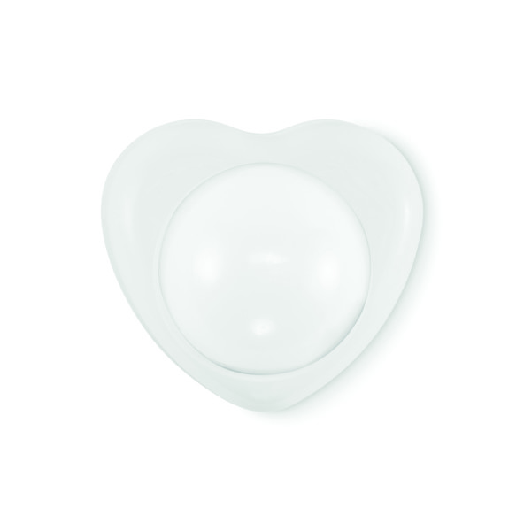 Heart shape vegan lip balm Sweet - White