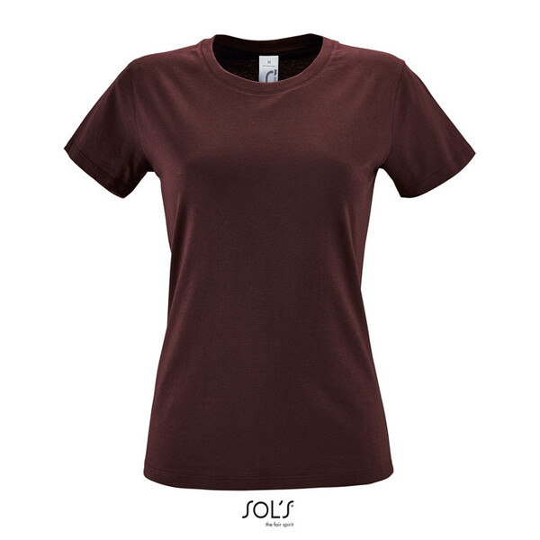 REGENT T-SHIRT SENHORA 150g Regent Women - BurgundyL